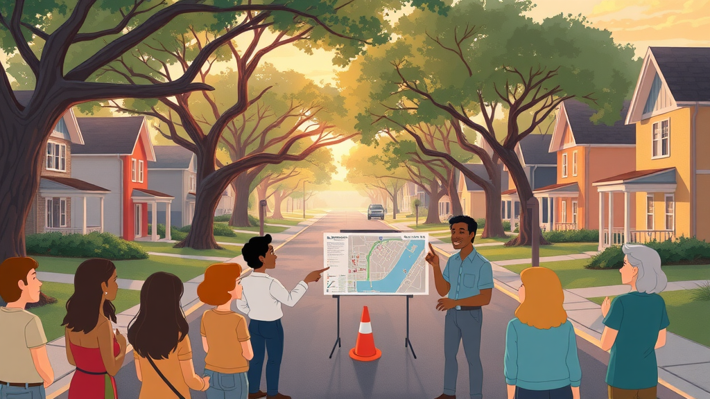 west austin residents discussing roadway improvements